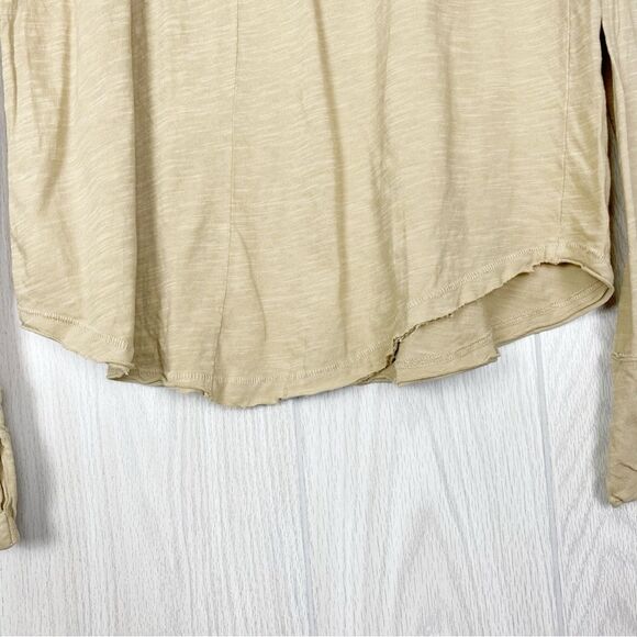 We The Free | Oversized Arden Long Sleeve Tee In Morning Oat Size Small - Picture 10 of 13